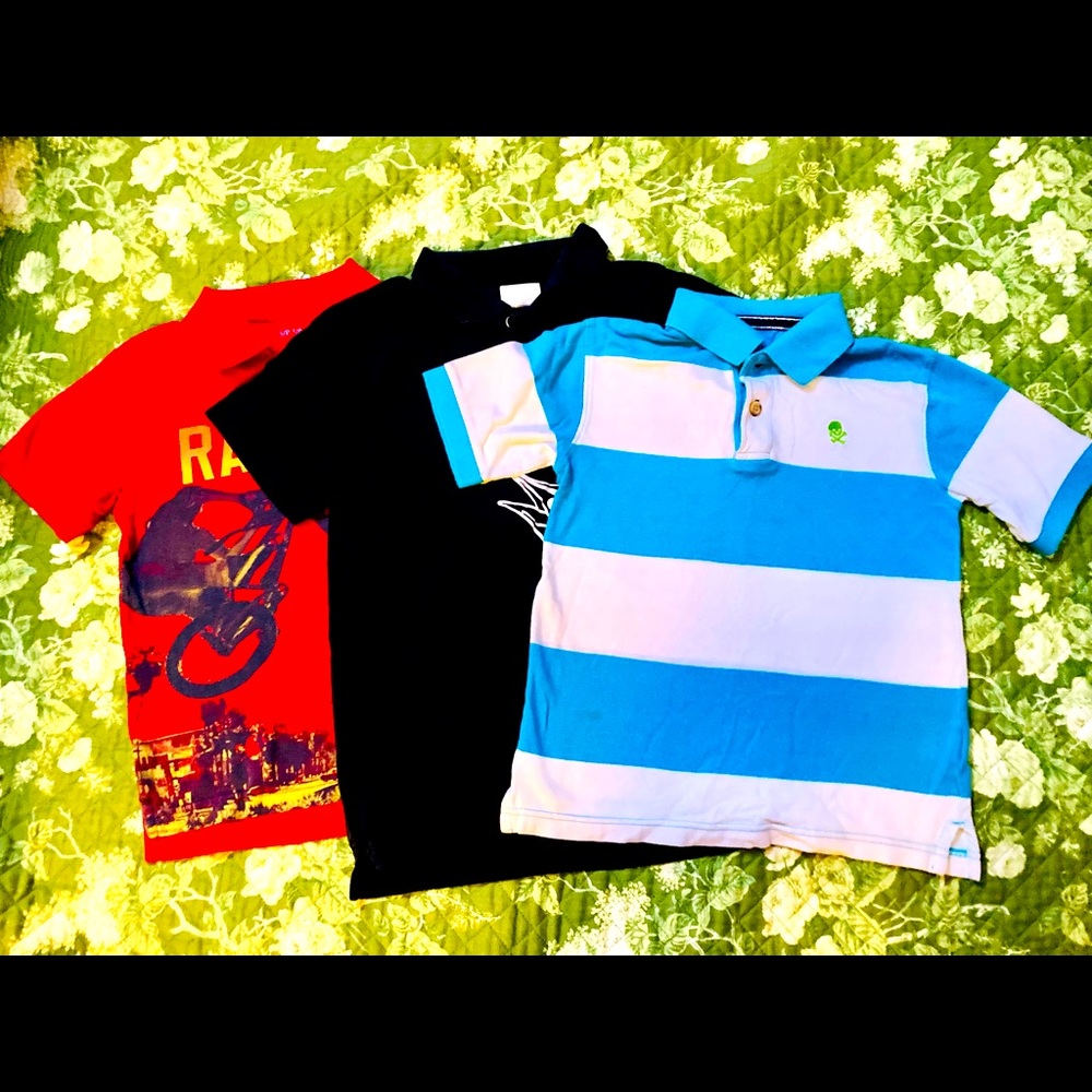 Boys lot of 3 polo shirts